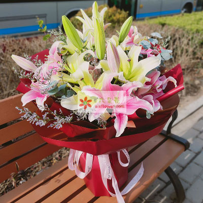 宁德8支多头百合，万事如意喜上加喜